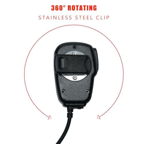 BVMAG Speaker Mic Handheld Microphone Compatible with Cobra Microtalk Cxt195 PX655 Cx112 PX650 ACXT1035r ACXT145 ACXT545 RX385 RX685 Walkie Talkie Two Way Radio 2Pack — view 4