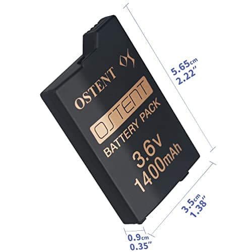 OSTENT Real 1400mAh 3.6V Lithium Ion Li-ion Polymer Rechargeable Replacement Battery Pack Upgraded Version for Sony PSP 2000/3000 PSP-S280 Console Video Games — view 4