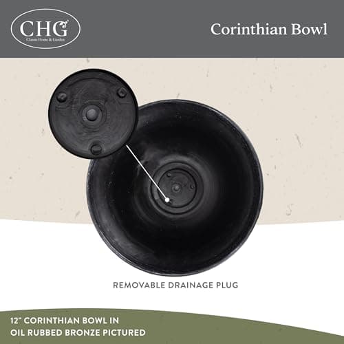 Corinthian Bowl 12" Planter, Ivory Ash — view 2