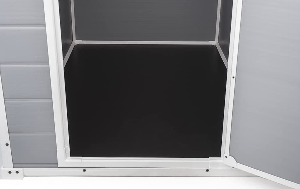 Keter Manor Outdoor Garden Storage Shed, Grey, 4 x 3 ft — view 5
