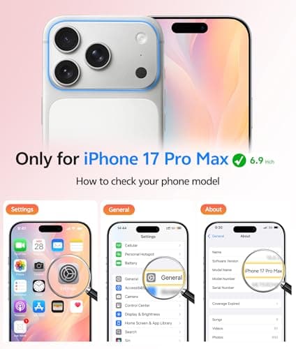 FNTCASE for iPhone 17 Pro-Max Case: [Compatible with Magsafe] Translucent Matte Cases with [Full Camera Protection] [Screen Protector] Military Grade Shockproof Protective Phone Cover - Light Pink