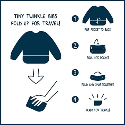 Tiny Twinkle - Full Sleeve Bib 2pk - Slate, Olive 6-24M — view 7