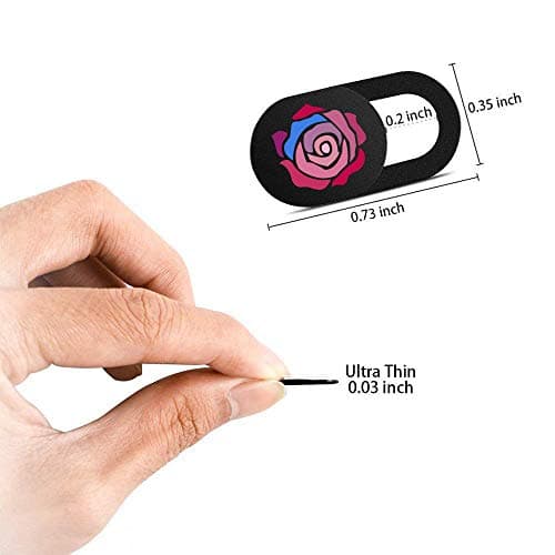 IMNEXT2U Webcam Cover Slide Ultra Thin Laptop Camera Privacy Protect Rose — view 3