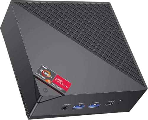 KAMRUI Mini PC, AM06PRO Win-11Pro AMD Ryzen 5 5500U(6C/12T, up to 4.0 GHz), Mini Computer 16GB DDR4 512GB M.2 2280 SSD, Small Pc Support 2.5 Inch HDD Dual Ethernet HDMI/Type-C/Wifi5/BT4.2
