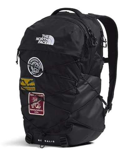 THE NORTH FACE Borealis Commuter Laptop Backpack | Water Repellent, Main Compartment with Laptop Sleeve for Everyday Carry, TNF Black U Borealis Patch/TNF White, One Size — view 2
