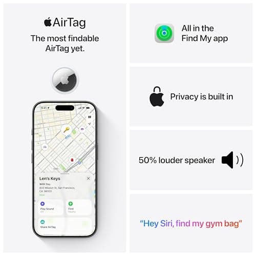 Apple AirTag ​​​​​​​1 Pack (2nd Generation) — view 3