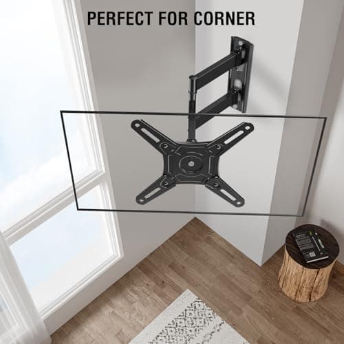 ELIVED Full Motion TV Monitor Wall Mount for Most 14-42 Inch LED LCD Flat Screen TVs & Monitors, Swivel Tilt Extension Rotation TV Mount Bracket Max VESA 200x200mm, up to 44 lbs — view 5