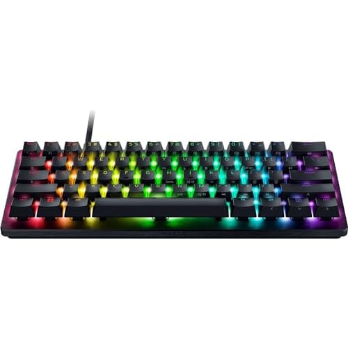 Razer Huntsman V3 Pro Mini 60% Esports Gaming Keyboard: Analog Optical Switches with Rapid Trigger & Adjustable Actuation - Onboard Adjustments - Dual-Purpose Mod Keys - Doubleshot PBT Keycaps - Black — view 12