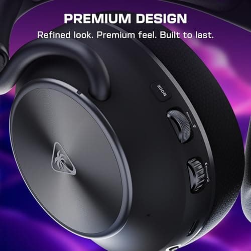 Turtle Beach Stealth Pro II Premium Wireless Gaming Headset for Xbox Series X|S, PS5, PS4, PC - Hi-Res Audio, Dolby Atmos, Active Noise Cancellation, Simultaneous Bluetooth, 24-bit Audio - Black — view 9