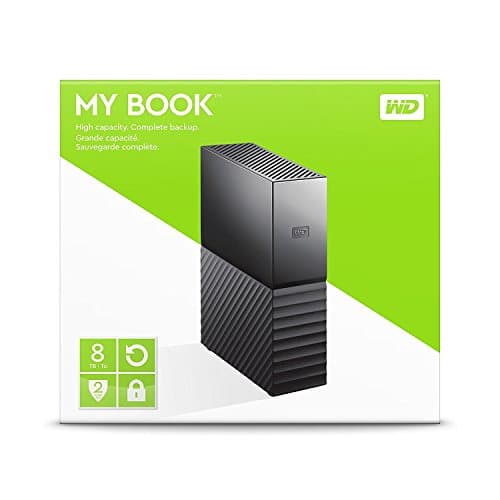 Western Digital 8TB My Book Desktop External Hard Drive, USB 3.0, External HDD with Password Protection and Backup Software - WDBBGB0080HBK-NESN — view 3