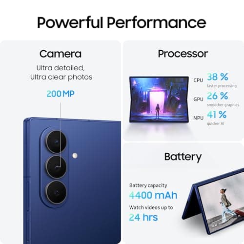 Samsung Galaxy Z Fold7, 512GB, Silver Shardow (CAD Version & Warranty) - AI Smartphone, Snapdragon 8 Elite, 200MP, Foldable Dynamic AMOLED Display, Mult-Tasking w/Galaxy AI - Financing Available — view 3