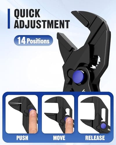 WORKPRO Mini Pliers Wrench, 4-Inch Wrench Pliers with Smooth Parallel Jaws — view 5