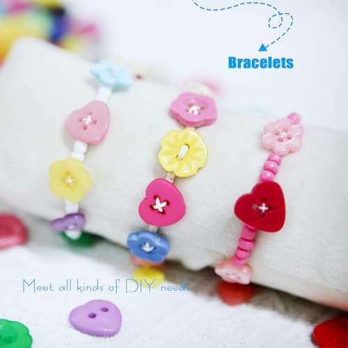 Efivs Arts 250-300pcs Resin Buttons Bulk Assorted Sewing Buttons 2 & 4 Holes for Crafts Clothes DIY Manual Button Painting DIY Handmade Ornament — view 2