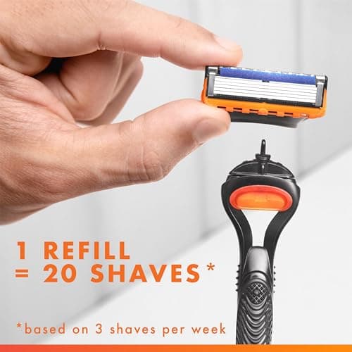 Gillette Fusion5 Mens Razor Blade Refills, 12 Count, Lubrastrip for a More Comfortable Shave — view 3