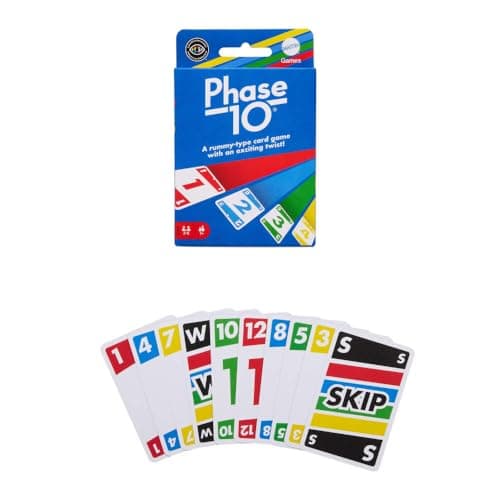 Mattel Games Phase 10 Card Game for Families, Adults and Kids, Challenging & Exciting Rummy-Style Play — view 3