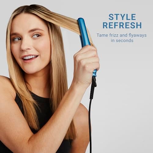 BabylissPRO Nano Titanium 3/4" Mini Flat Iron, Perfect for Travel, Touch-Ups & Quick Styling, Compact Hair Straightener With Sol-Gel Nano Titanium & Ceramic-Coated Plates, Heats Up To 430ºF, Dual Voltage — view 4