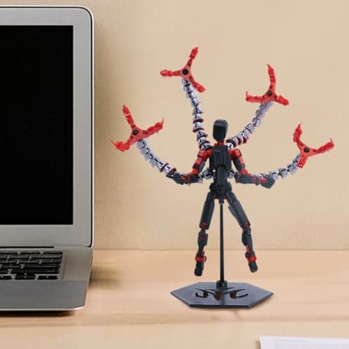 T13 Action Figure (Assembly Completed) Titan 13 Dummy 13 Robot 13 Figure 3D Printed Articulated Multi-Jointed Movable Robot Model (RD Tentacle) — view 3