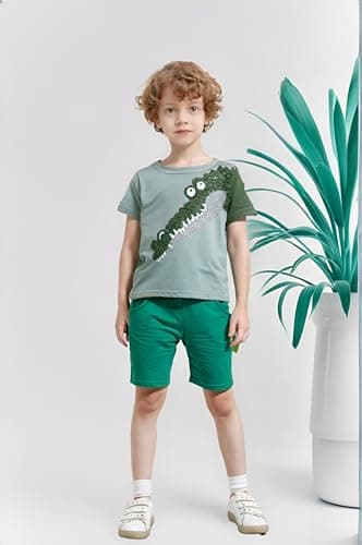 Winzik Boys 4-Pack Shirts,Toddler Boys' Tops Tees T Shirts Kids Short Sleeve Summer Clothes 2-8T (18-24 Months, 4-Pack 1#) — view 4