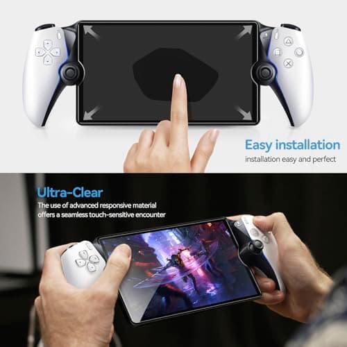 ivoler 2-Pack Screen Protector Tempered Glass for PlayStation Portal Remote Player 8 inch 2023, Transparent HD Clear Anti-Scratch Screen Protector for PlayStation PS Portal Remote Player 8.0'' — view 4