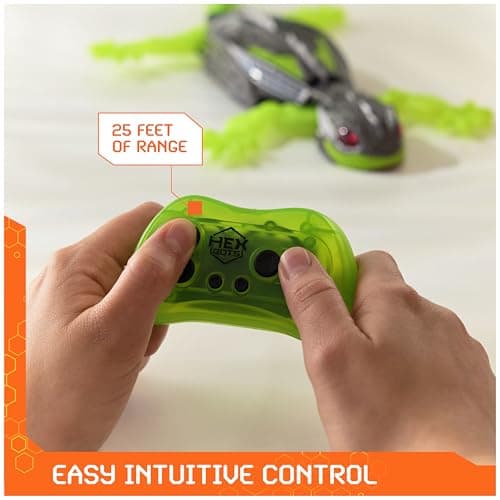 HEX Bots Wall Crawler Gecko with Official Wall Climber Technology, Rechargeable Remote Control Robot Kids Toys, Prank Toys for Boys & Girls Ages 4 & Up — view 3