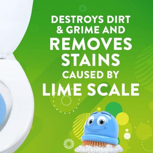 Scrubbing Bubbles Toilet Bowl Cleaner Pods Drop-Ins, Continuous Toilet Bowl Cleaning Tablets, Protects Against Stains & Limescale, Fragrance Infused with Essential Oils, 5 Discs
