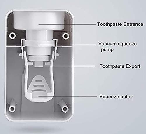 Automatic Toothpaste Dispenser for Kids, Toothpaste Squeezer， Black Grey — view 4