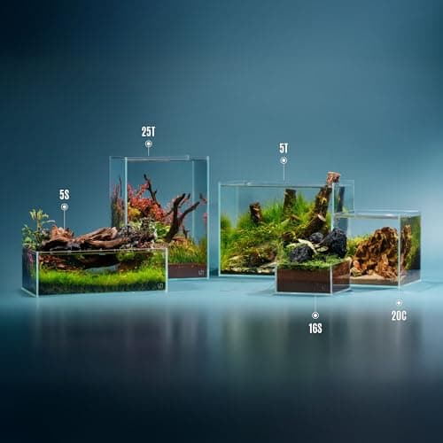 Ultum Nature Systems Ultra Clear Rimless Aquarium - Low Iron Glass Fish Tank with 45° Mitered Edges, 5mm-12mm Thick, Leveling Mat Included (5S, Shallow, 2 Gallon) — view 5