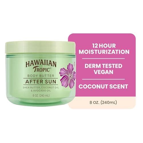 Hawaiian Tropic After Sun Body Butter with Coconut Oil, 8 Oz