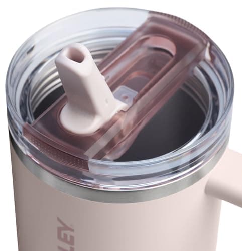 STANLEY Quencher ProTour Flip Straw Tumbler with Leakproof Lid 30 oz | Built-in Straw and Handle | Cup Holder Compatible for Travel | insulated Stainless Steel Cup | BPA-Free | Rose Quartz