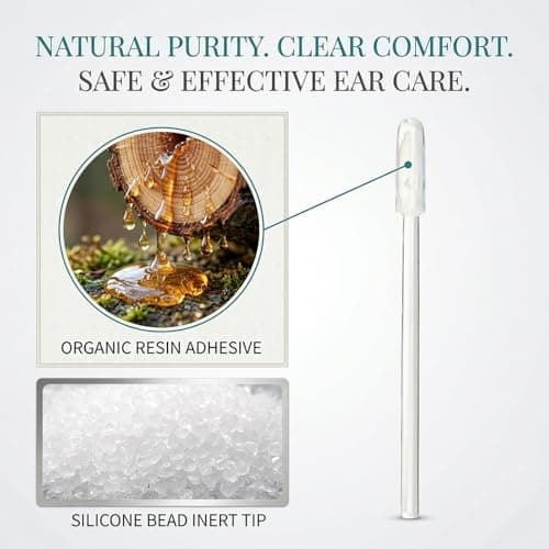 48 Pcs Ear Cleaning for Adults Kids,Reusable Sticky Ear Cleaner for Ear Wax Removal,Ear Wax Cleaner with Soft Resin Heads (Small) — view 5
