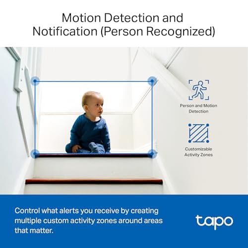 Tapo 1080P Indoor Wired Security Camera - Works as a Baby Monitor & Pet Camera, Motion Detection, 2-Way Audio, Siren, Night Vision, Subscription-Free Local Storage or Optional Cloud, C101 — view 5