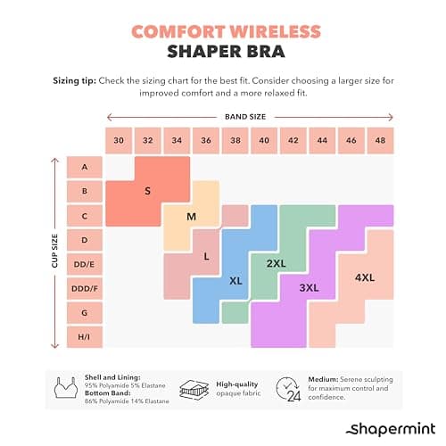 SHAPERMINT Wireless Bras for Women - Seamless Bralette with Full Support & Adjustable Straps, Plus Size Comfort Bra, No Underwire Wirefree Womens Bra for Full Coverage Black — view 2