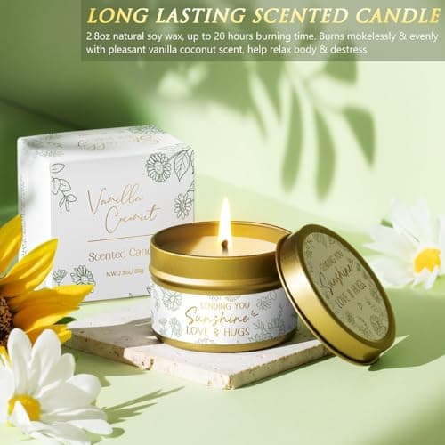 Birthday Gifts for Women Self Care Get Well Soon Gift Baskets, Spa Care Package Thinking of You Gift Set, Sympathy Inspirational Christmas Sunflower Gifts for Women Her Mom Friend Sister Wife Teacher — view 5