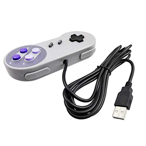 2 Packs USB Controller for Super Nintendo NES SNES, USB Famicom Controller Joypad Gamepad for Laptop Computer Windows PC/MAC/Raspberry Pi
