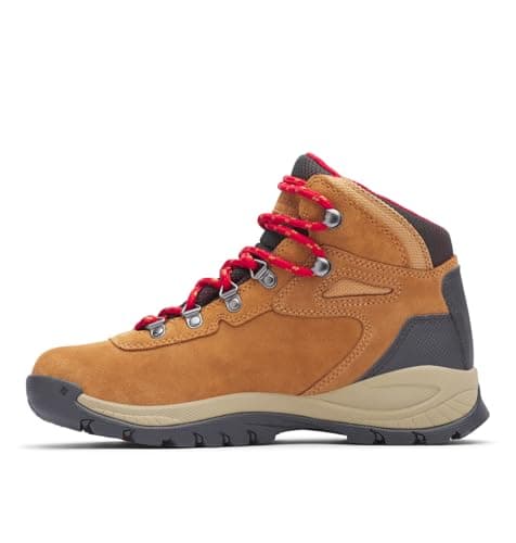 Columbia Womens Newton Ridge Plus Waterproof Amped, Elk/Mountain Red, 9 Wide — view 6