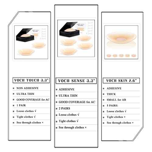 VOCH GALA Premium Nipple Covers for Women 2 Pairs Caramel — view 6