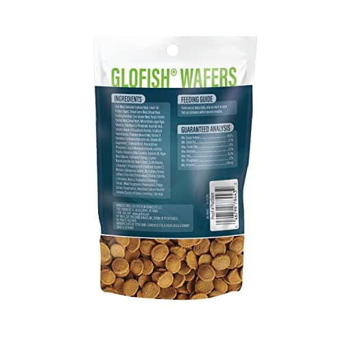 Tetra GloFish Wafers for Sharks and Cory Catfish, 1.58 Oz., Bottom-Feeding Fish Food