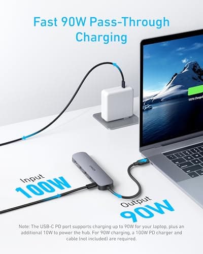 Anker USB C Hub 5-in-1 USB Hub for Laptops, 4K HDMI USB-C Multiport Adapter — view 3