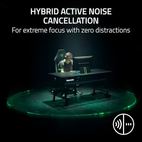 Razer BlackShark V3 Pro Wireless ANC Gaming Headset for PS5: Full Band Mic - 50mm Drivers - 2.4 GHz, Bluetooth, 3.5mm - Works with PC, Mac, Nintendo Switch, Smartphone - Long Battery Life - Black — view 4
