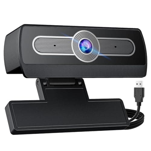 XOCLON 1080P Webcam with Microphone, Full HD Streaming Camera, Noise Cancelling, Auto Light Adjustment, USB Plug-and-Play Computer Camera, for Desktop PC or Laptop