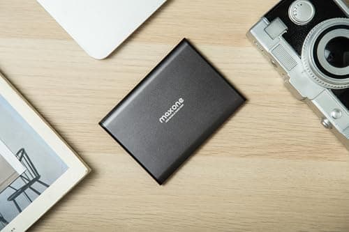 Maxone 500GB Ultra Slim Portable External Hard Drive HDD USB 3.0 Compatible with PC, Laptop, Charcoal Grey — view 4