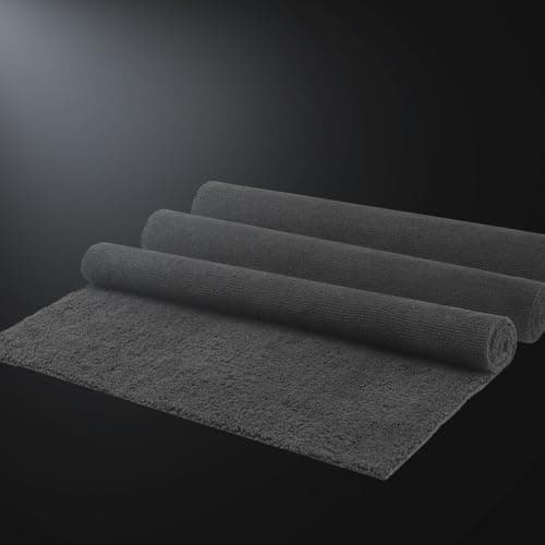 SPTA Microfiber Cleaning Towel, Microfiber Cleaning Cloth for Car Washing, 12 Pack Streak-Free, Ultra Absorbent, Washable for All Purpose Terry Microfiber Towels, 16.1in x 16.1in, 350GSM, Grey-MT038 — view 2