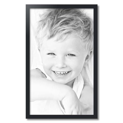 ArtToFrames 20x33 inch Satin Black Picture Frame, 2WOMFRBW26079-20x33 — view 2