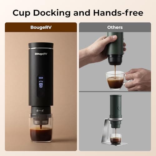 BougeRV Portable Coffee Maker Compatible with K Cup Pods & Ground Coffee — view 6