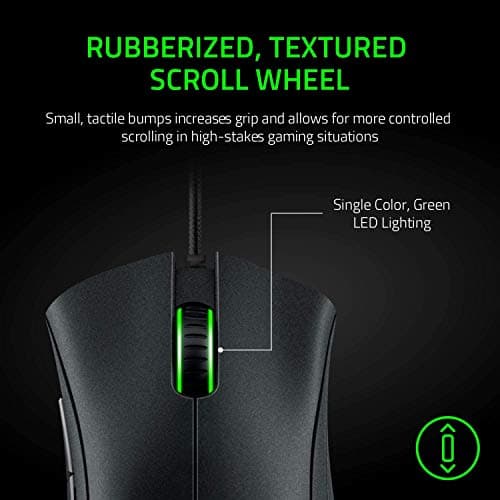 Razer DeathAdder Essential Gaming Mouse: 6400 DPI Optical Sensor - 5 Programmable Buttons - Mechanical Switches - Rubber Side Grips - Classic Black — view 4