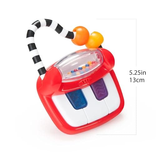 Sassy Keyboard Classics Developmental Toy – 3+ Months Baby-Sized Piano with a Handle for Music On The Go- Batteries Included — view 2