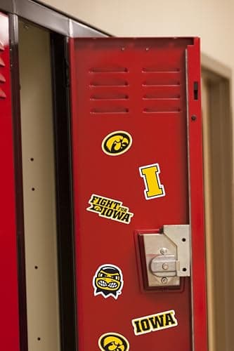 University of Iowa 50ct Vinyl Large Deluxe Stickers Variety Pack - Laptop, Water Bottle, Scrapbooking, Tablet, Skateboard, Indoor/Outdoor — view 3