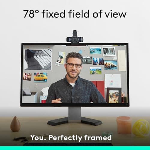 Logitech C920e HD 1080p Mic-Enabled Webcam, Certified for Zoom, Microsoft Teams Compatible, TAA Compliant — view 2