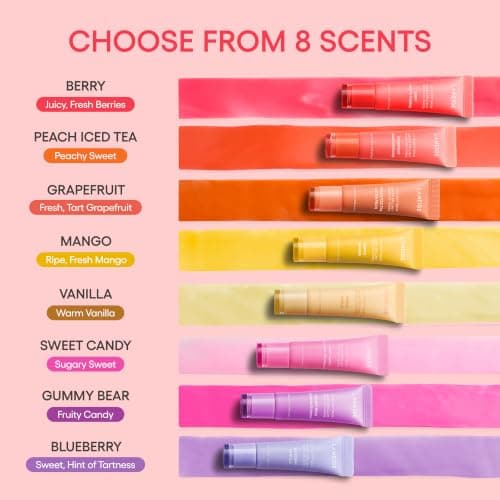 LANEIGE Lip Glowy Balm, Berry: Sheer Tinted Lip Moisturizer with Shea Butter, for Hydrating Shine & Soft Lips — view 7