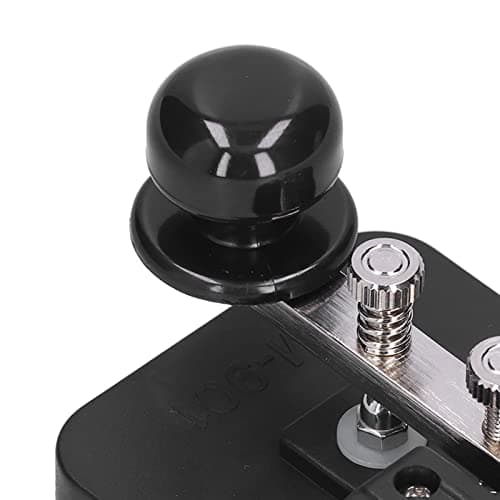 YUEHISY Morse Code Telegraph Key CW Key with Buzzer, Basic But Perfect Workmanship, Voice Prompts, Black, for Beginners Use or Practice, CW Transceivers Connection — view 3